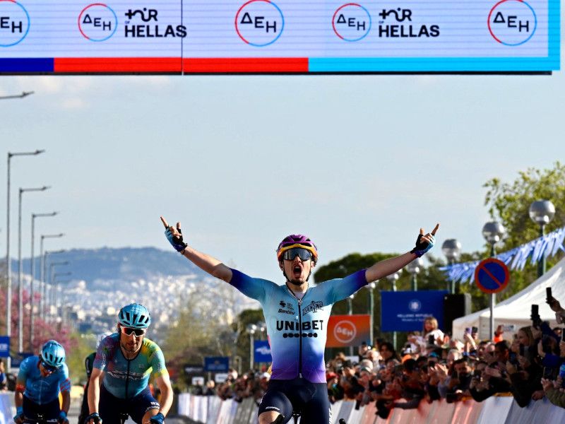 Adrien Maire triumphed in the fourth stage of the Tour of Hellas 2025 - Martin Lopez kept safe the cyan jersey